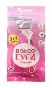 Станок для бритья одноразовый Dorco Eve 4 жен., 4 шт