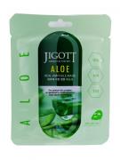 280269 "Jigott" Aloe Real Ampoule Mask Ампульная тканевая маска с экстрактом алоэ 27 мл 1/600