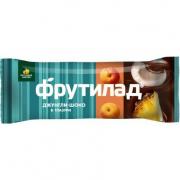 Фрутилад ДЖУНГЛИ В ШОКОЛАДЕ 40 г. – батончик из фруктов с кокосовой стружкой и цукатами ананаса, залитый шоколадной глазурью