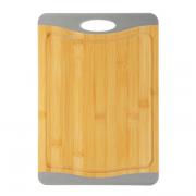 SATOSHI Доска разделочная бамбук, силикон, 36,5х25,5х1,5см
