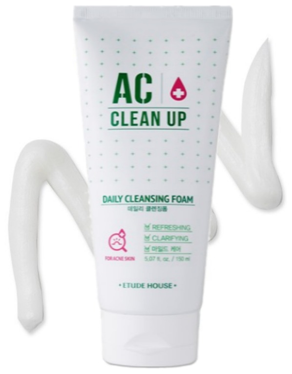 Cleansing up. Etude House пенка для умывания AC clean up Cleansing Foam 150мл. AC clean up. Clean it up.