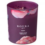 360-160 свеча roura ароматизованная в стакане "пион" (натуральный воск) 8,5*7 см