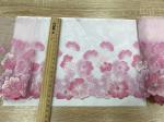 Вышивка на сетке AG-1209 св.розовый/розовый (левая)