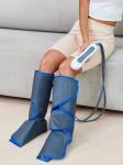 Компрессионный лимфодренажный массажер для ног К-1, серо-синий