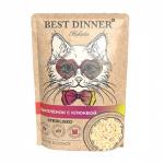 Best Dinner пауч для кошек стерилизованных Цыпленок с клюквой в соусе 70г Holistic 0805 Бест Диннер