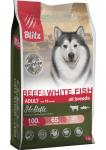 BLITZ ADULT DOG беззерн BEEF&WHITE FISH корм д/взр соб говядина/белая рыба 1,5кг