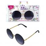 Lukky Fashion Солнцезащитные очки для подростков и взрослых, круглые с декором
