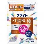 LION Порошковый отбеливатель BRIHGT STRONG для белья антибактериальный, сменная упаковка 500 гр.