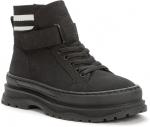 KEDDO U черный иск. нубук/текстиль детские (для девочек) ботинки (О-З 2022)