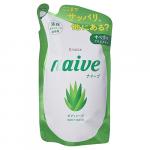Мыло жидкое для тела KRACIE Naive с экстрактом алоэ сменная упаковка 380 мл