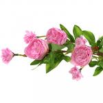 Ветка "Розы пионовидные" 75 см, 7 цветков, цвета микс (Китай)