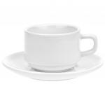 "Белье" Чашка кофейная фарфоровая 130 мл, д7,3 см, h5,2 см, с блюдцем д13 см (Китай)