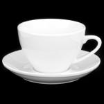 "Белье" Чашка кофейная фарфоровая 130мл д8 см h5,4 см, с блюдцем д11,8 см (Китай)