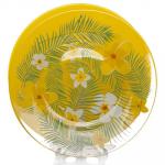 "Бали (Bali)" Тарелка мелкая стеклянная д260мм, h20мм, желтый, Pasabahce (Россия)