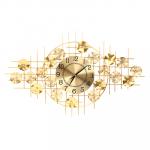 LADECOR CHRONO Часы настенные с золотым декором, d22 см, 79x49см, металл