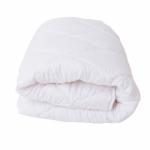 Одеяло 172х205 стеганое, кант, 300-350гр/м2 (холлофайбер/микрофибра) белый