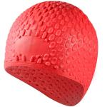 B31519-3 Шапочка для плавания силиконовая Bubble Cap (красная)