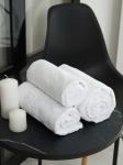 Полотенца махровые PandaHug Cozy белые 140х70, 90*50 пл. 450 гр м2 и 50*70 полотенце для ног 650 гр