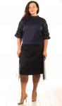 Костюм женский с юбкой плиссе 253355, размер 50,52,54,56