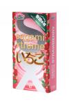 Презервативы Sagami, xtreme, strawberry, латекс, 19 см, 5,2 см, 10 шт.