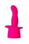 Насадка для массажера Love Magic, силикон, розовая, 12 см