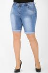 Шорты джинсовые женские больших размеров выше колена