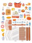 Игровой набор Супермаркет Пекарня и молочные продукты