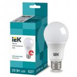 Лампа светодиодная IEK ECO A60 LLE-A60-20-230-40-E27 20Вт 230В 4000К E27