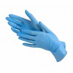 Медицинские  смотровые перчатки нитрил.,нест. н/о, S&C TN301,(XL)голубые, 100 пар/уп