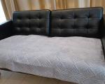 Дивандек накидка на диван велюр , 90/210 Геометрия серый