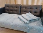 Дивандек накидки на угловой диван ,3 полотна 90/210,90/160-2шт Квадрат ,бирюзовый