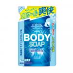 Мужское освежающее жидкое мыло для тела kose softymo с цитрусовым ароматом, сменная упаковка, 400 мл