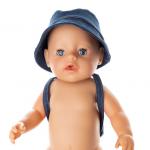 Джинсовая панама и рюкзак для куклы Baby Born ростом 43 см
