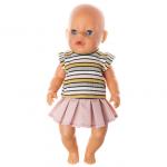 Кофта и юбочка для куклы Baby Born ростом 43 см