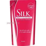 Кондиционер c коллагеном гиалуроновой кислотой kracie"silk" с цветочно-фруктовым ароматом 350 мл, сменная упаковка