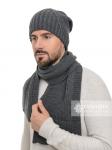 Комплект мужской «Эдвард» (шапка бини+шарф)