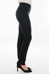 Женские брюки Артикул 794-210 (черный трикотаж на флисе)