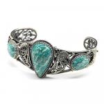 Браслет амазонит, 21 см.