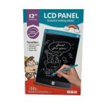 LCD планшет для рисования со стилусом 12 (цветной) 3 вида в ассорти. [цена за шт.] (1201C)