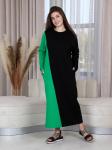 Длинное платье из футера ЕТП160З