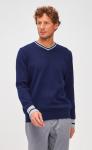 Пуловер F221-15-833 d.blue-grey melange