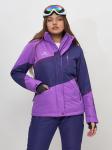 Горнолыжная куртка женская фиолетового цвета 551901F