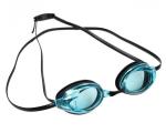 SF 0395 Очки для плавания, серия "Спорт", черные цвет линзы - голубой