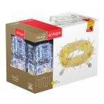 VEGAS   24V Электрогирлянда-конструктор "Занавес" 192 желтых LED ламп, 6 нитей, прозрачный провод, 1*4 м / 32/4