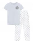 Домашний костюм для мальчика KETMIN CLASSIC цв.Серо/Белый ( Футболка+Брюки)