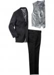 Пиджак, брюки, жилет, рубашка и галстук (костюм из 5 изделий)
