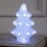 Светодиодная фигура «Ёлочка» 7 _ 21 _ 7 см, акрил, 20 LED, батарейки ААх2 (не в комплекте), свечение белое