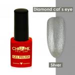 Гель-лак  Diamond cat's eye - silver