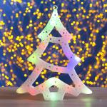 Светодиодная фигура «Ёлка» 25 _ 32 см, пластик, 220 В, свечение мульти (RG/RB)