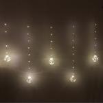 Гирлянда для дома БАХРОМА "Шар" ш2,5 м* в0,5/0,8м 200 ламп LED, d-8 см, Белый